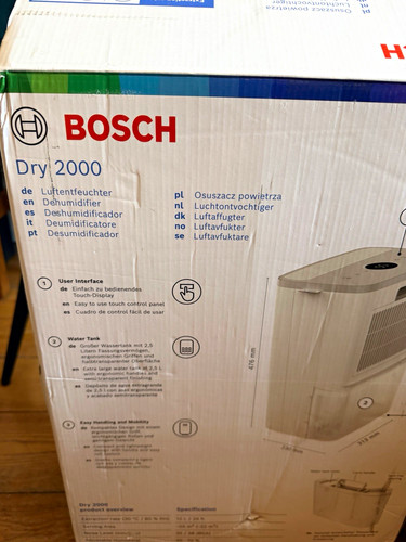 Bosch dry 2000 dehumidifier - bosch,